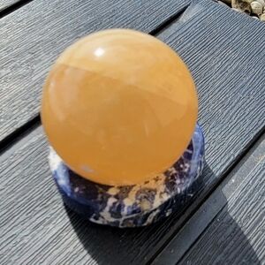 Honey Calcite Crystal Sphere